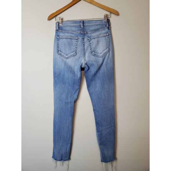 L'AGENCE Jeans 25 Womens High Rise Destroyed El Matador Raw Hems Distressed - Picture 3 of 12
